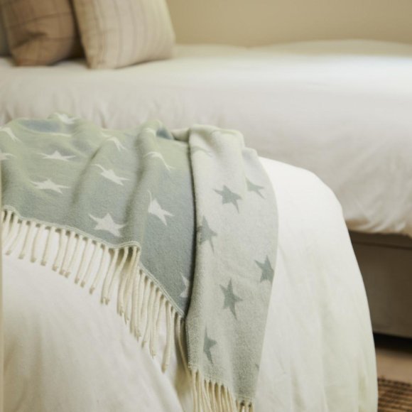 Baby Merino Blanket Green Star Lifestyle