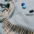 Blue Diamond Merino Baby Blanket 03
