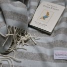 Eddie Stripe Cashmere Mix Blue Baby Blanket 02
