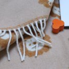 Lion Caramel Merino Baby Blanket 02