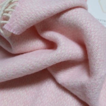 Niamh Pink Cashmere Baby Blanket 