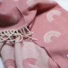 Rainbow Pink Merino Baby Blanket 02