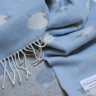 Sheep Blue Merino Baby Blanket 02