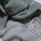 Star Seagreen Merino Baby Blanket 05