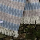 Blue Mist Snowdonia Pure New Wool Blanket Throw 04