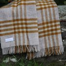 Hex English Mustard Check Pure New Wool Extra Large Blanket 05